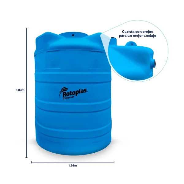 Cisterna de agua Garantía de por vida 2000 Litros - Imagen 2