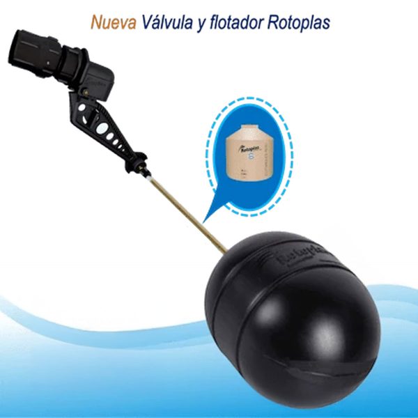 Válvula y Flotador 3/4" Rotoplas